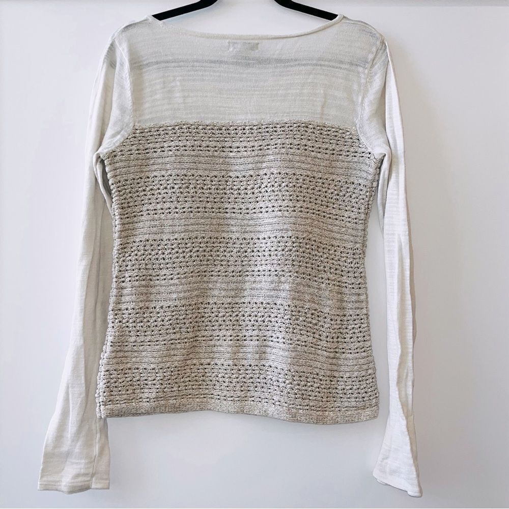 Lucky Brand Cream Knit Top - Size L - Picture 3 of 6